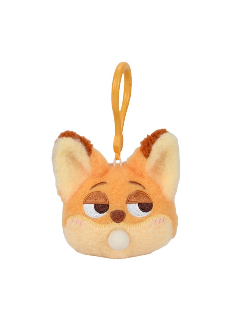 6.5 Cute Plush Key Pendant, Bag Pendant, Suitable For Children'S Toy Gifts (Bubble Gum Fox) - Image 1